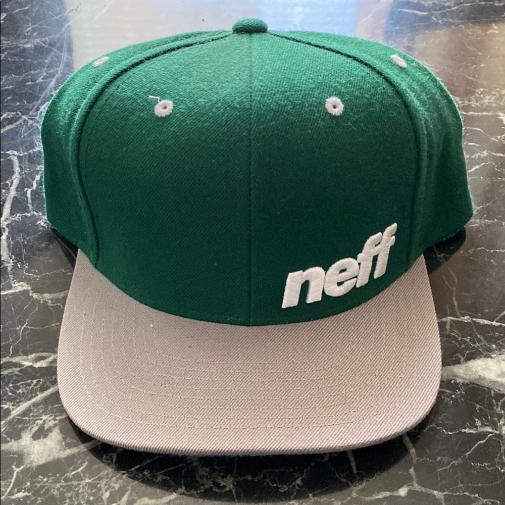 Neff Green and Gray Snapback Hat